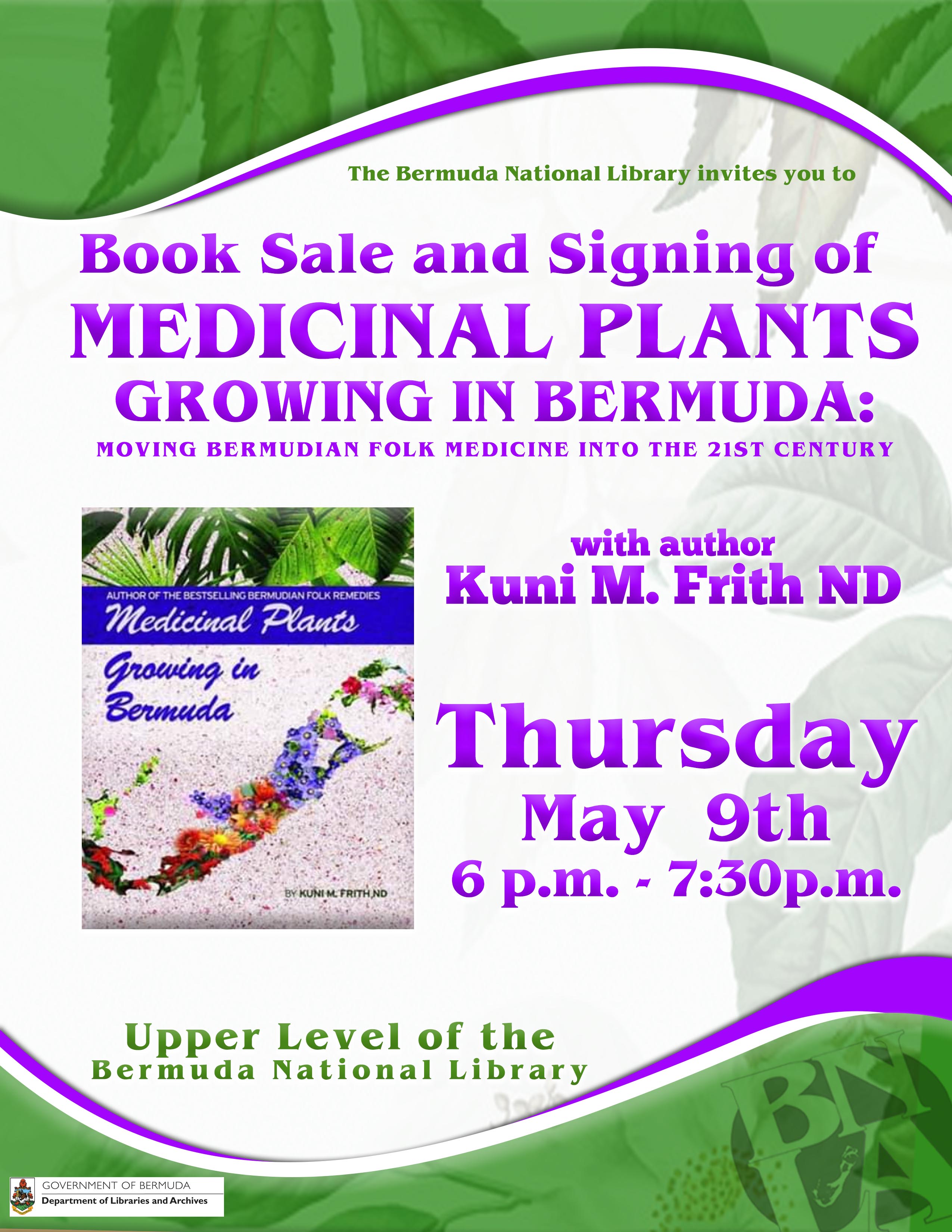 Book Sale and Signing of "Medicinal Plants Growing in Bermuda"