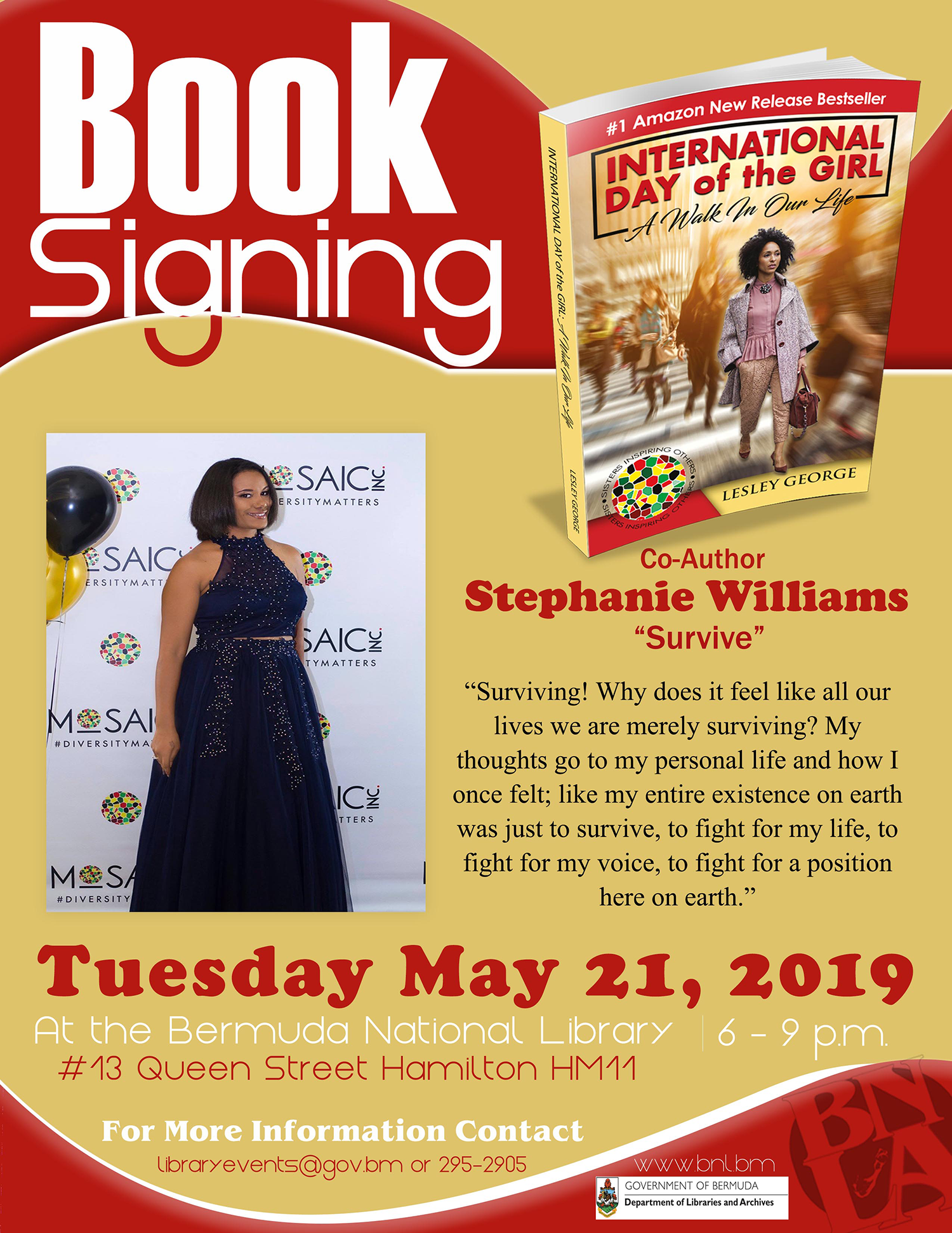 Book Sale and Signing of "International Day of the Girl"