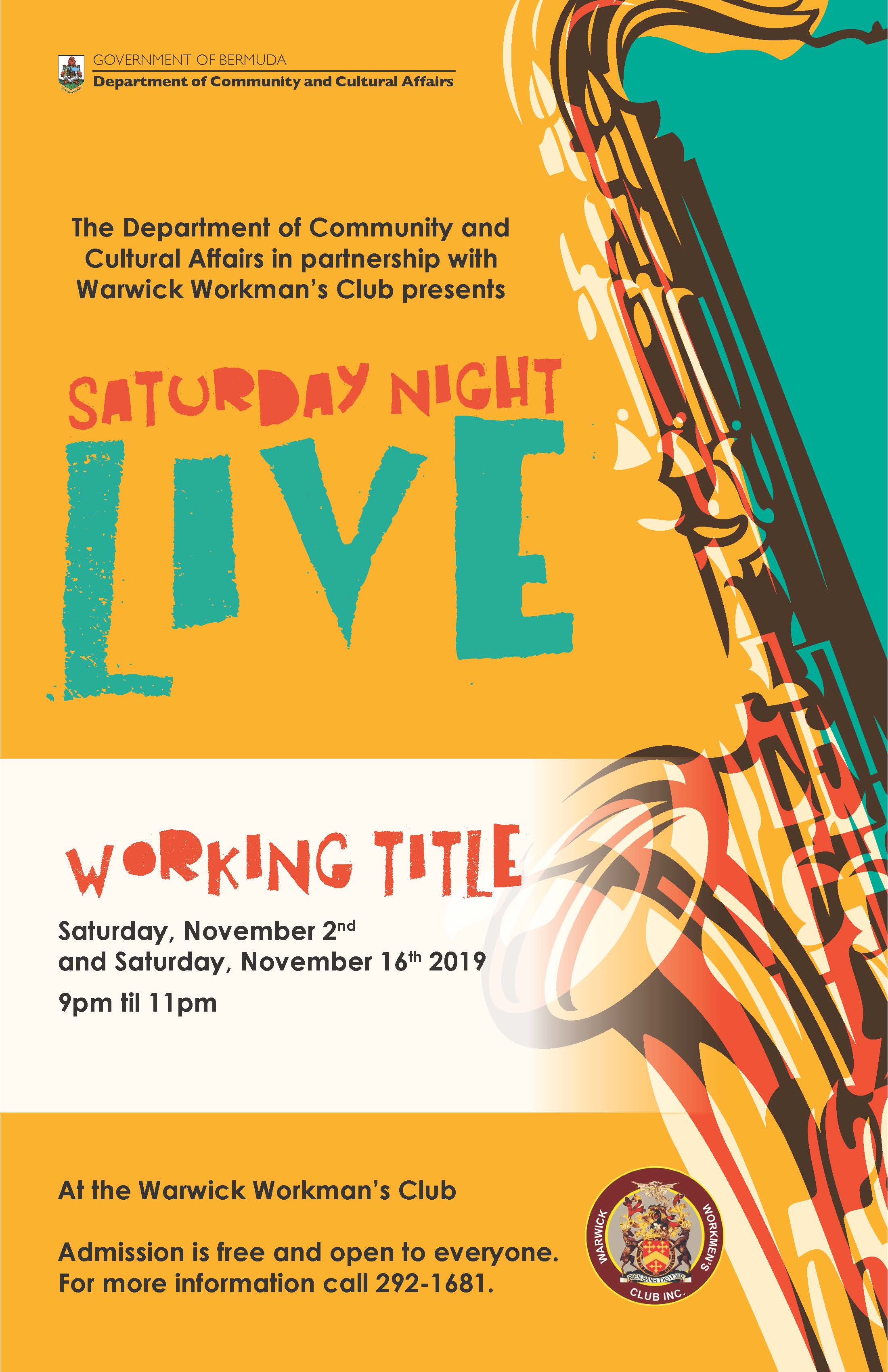 Saturday Night Live - Live Music featuring Working Title