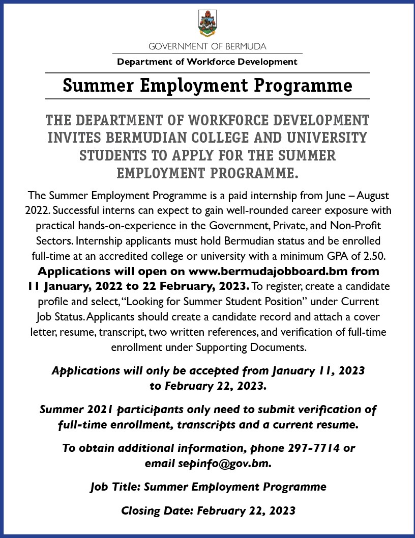 2023 Summer EMployment Programme