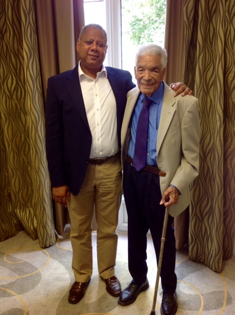 Minister Brown Wishes Centenarian Earl Cameron a Happy Birthday
