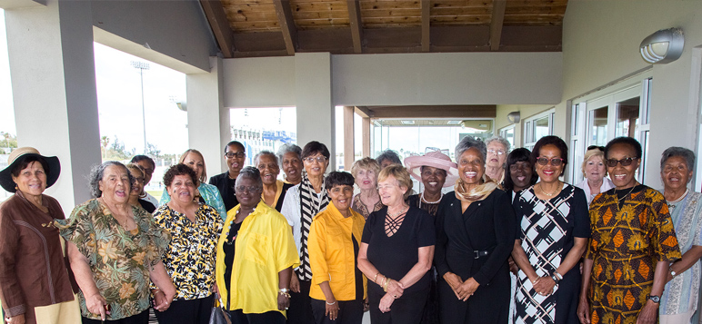 Minister Atherden celebrates with retired nurses