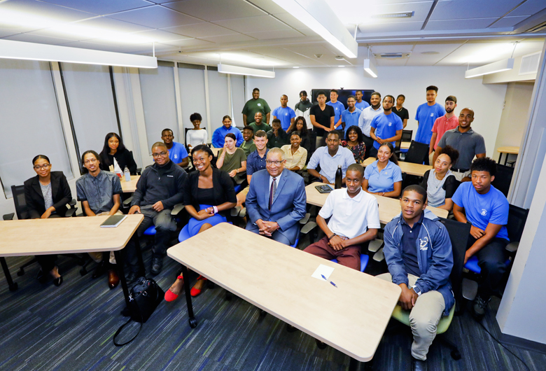 Minister Burch - Summer Interns at Ministry of Public Works