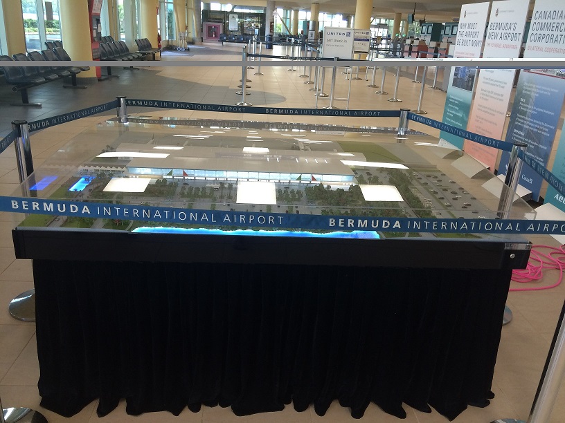 Bermuda Government unveiled a made-to-scale model of new airport