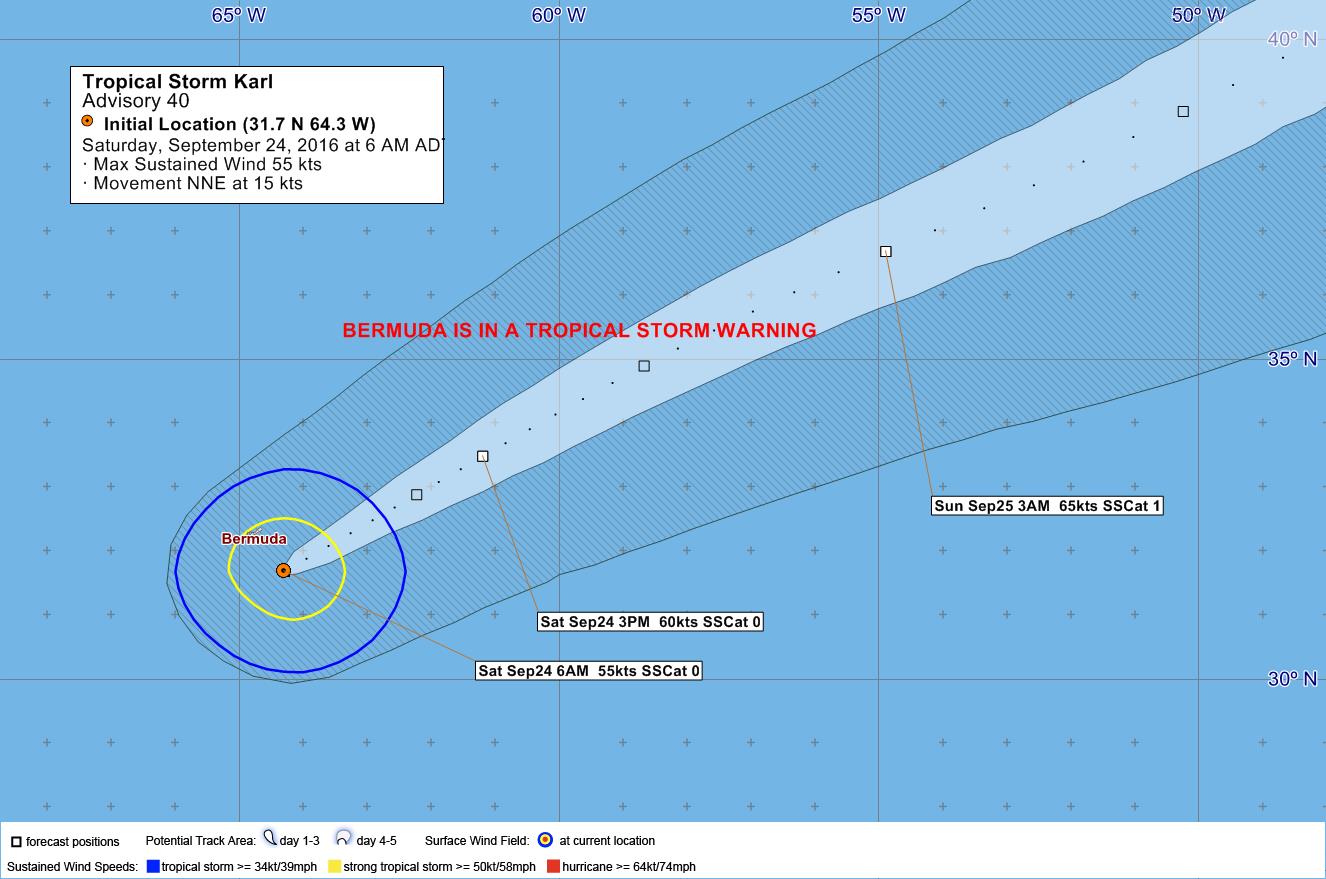 EMO Update, 8am, Saturday 24 September 2016 Tropical Storm Karl