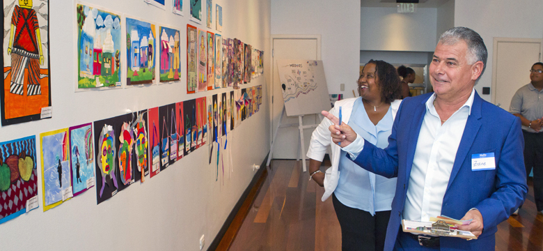 Mirrors programme 10th year anniversary art competition exhibit