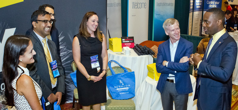 Premier at opening of Bermuda Captive Conference - 2017