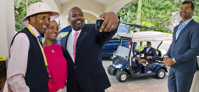 Tourism Minister Visits Staff Rosewood Tuckers Point Hotel