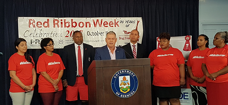 Pride Bermuda red ribbon week