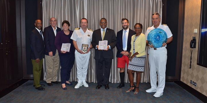 Bermuda delegation boards M/S Norwegian Getaway