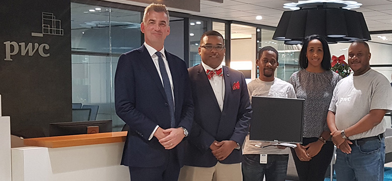 PwC donates 120 computer monitors to the Department of Education