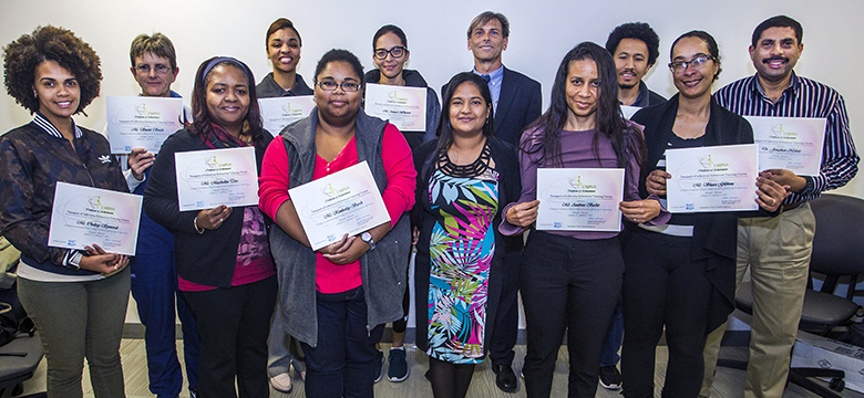 Healthcare professionals receive training on how to ship infectious samples overseas