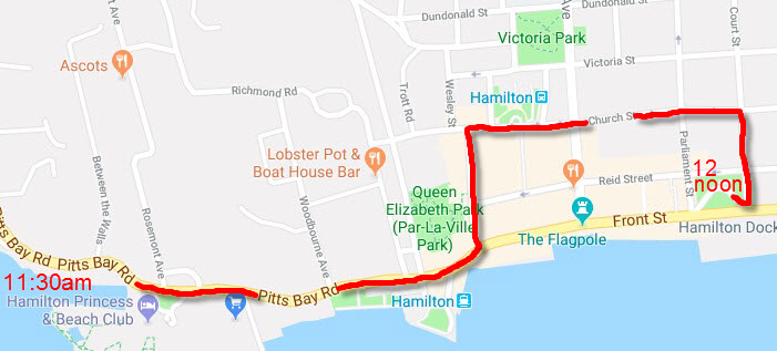 Motorcade Through Hamilton for Flora