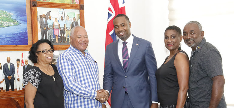 Premier Welcomes Officials from St. Kitts and Nevis
