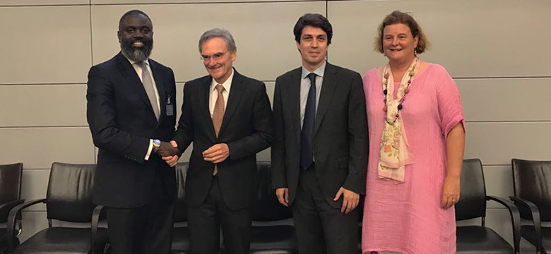 Minister Caines representing Bermuda at OECD