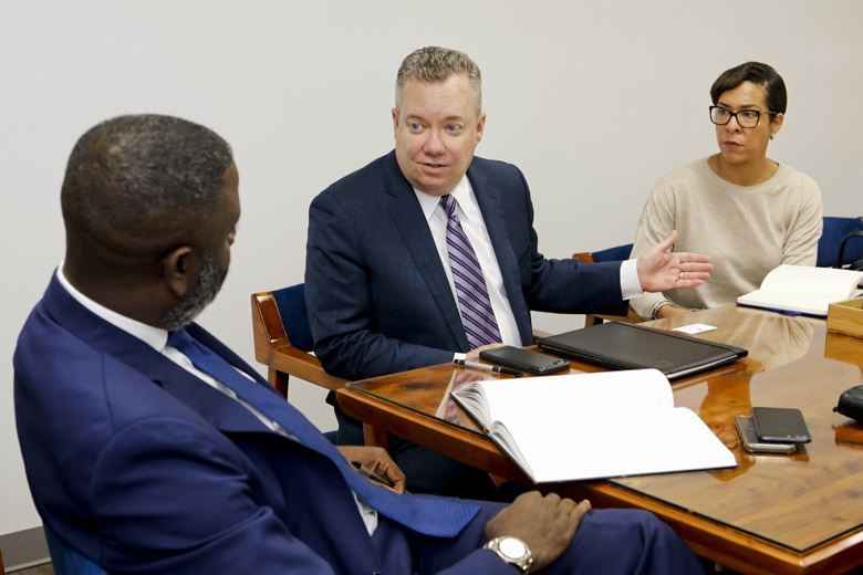 Minister Caines Meets with ABIR