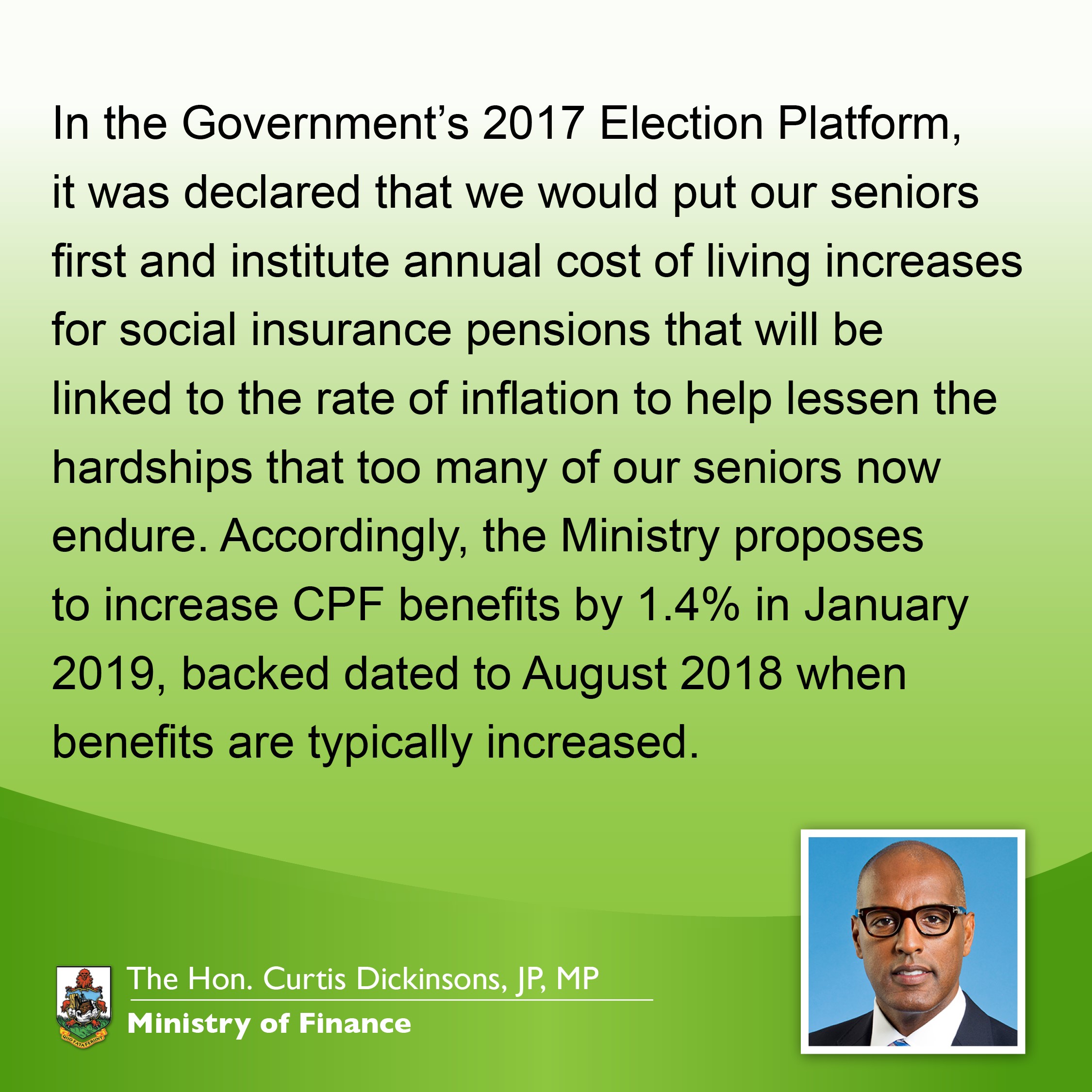 Contributory Pensions Increase 2018