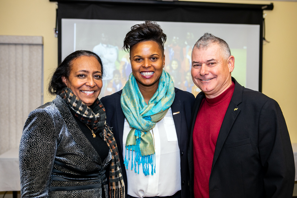 Sports Minister Attends Women's Football Symposium