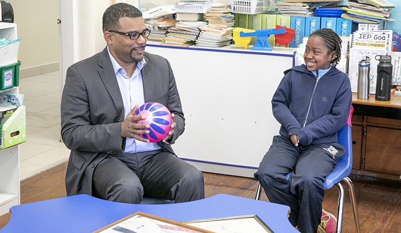 Minister of Education Visits ASD Programme at Paget Primary