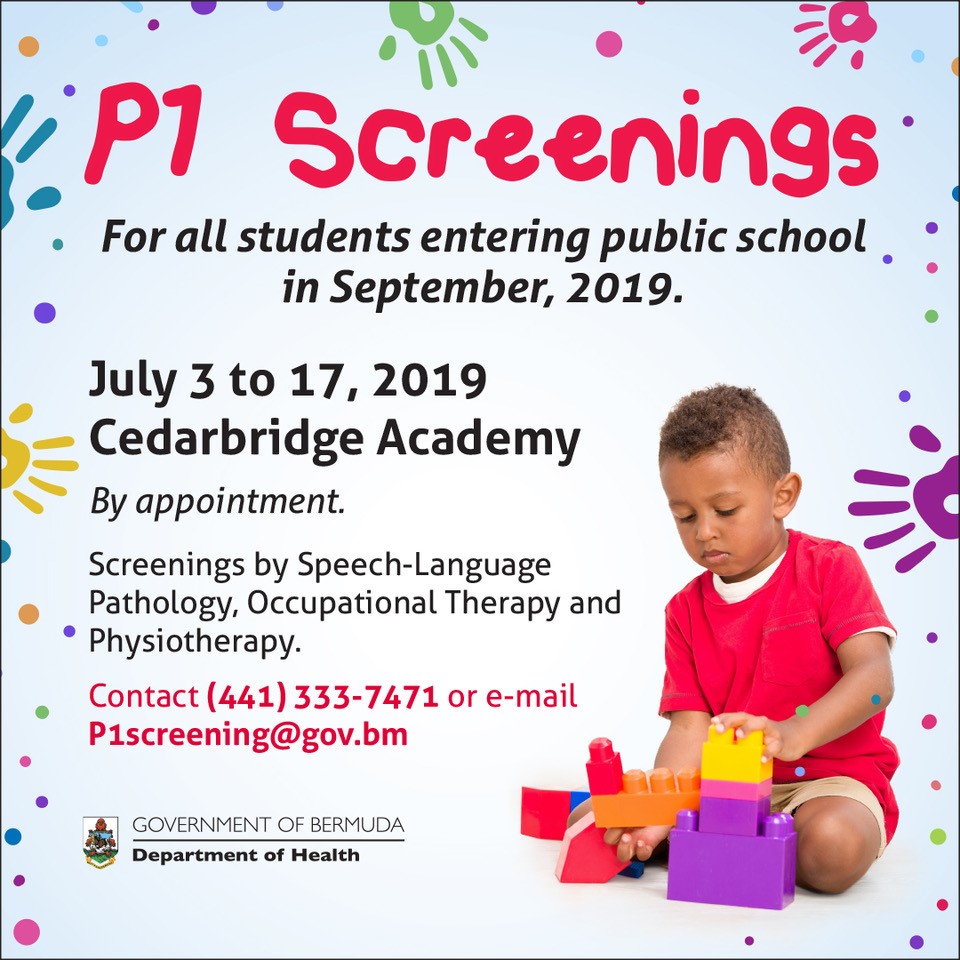 Department of Health Primary 1 Readiness Screening
