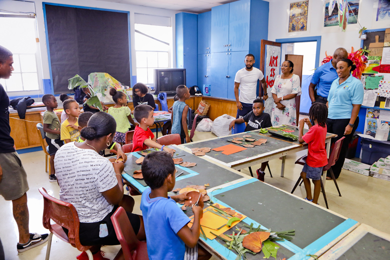 Minister Visits Summer Camp