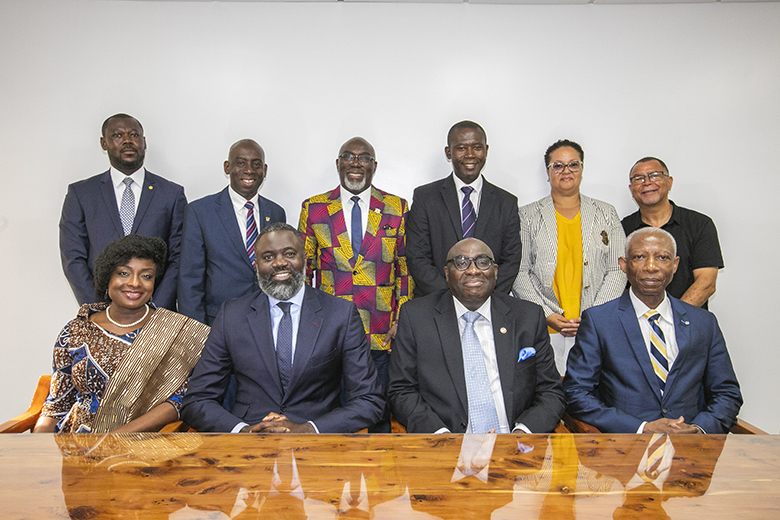 Minister Caines Meets With  Ghanaian High Commission of London