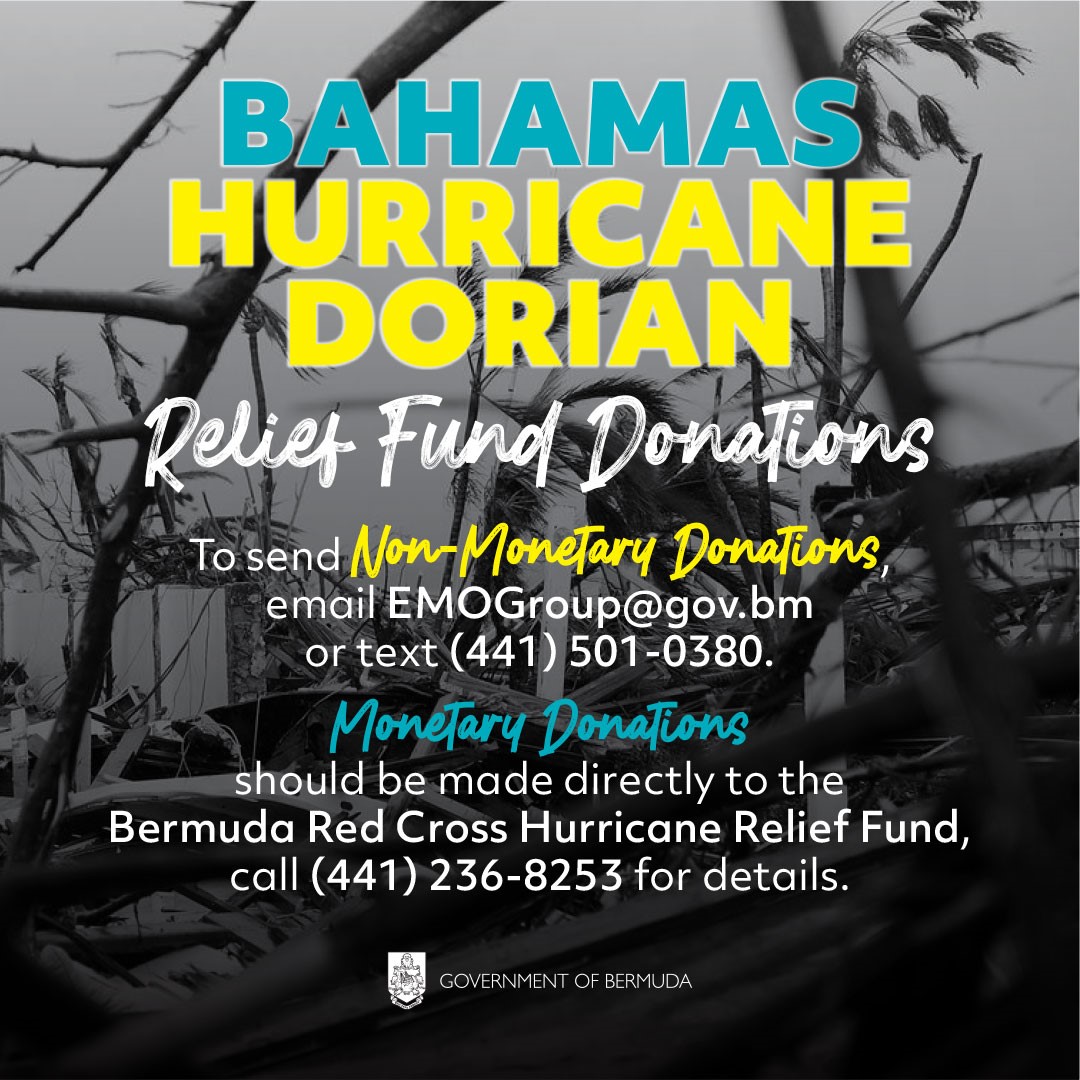 Donations Toward Bahamas Hurricane Dorian Relief Fund