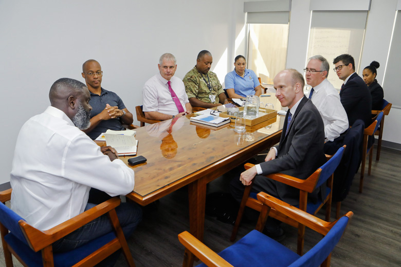Governor, UK OT Director commend Disaster Risk Reduction and Mitigation Team