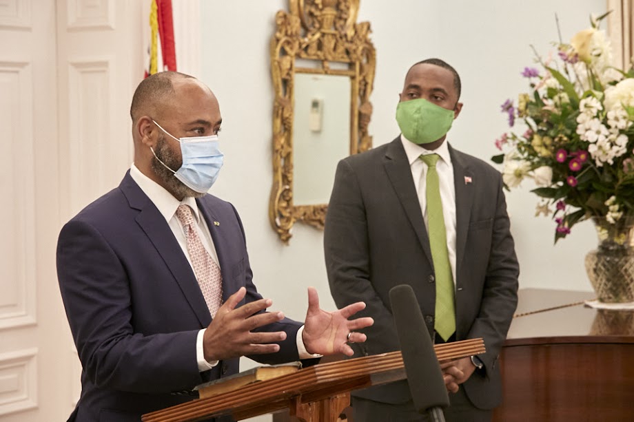 Dr. the Hon. Ernest Peets JP Sworn-In as Minister of Youth Culture and Sports