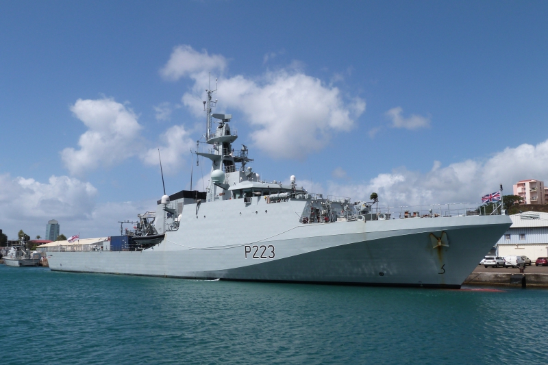 Arrival of HMS MEDWAY