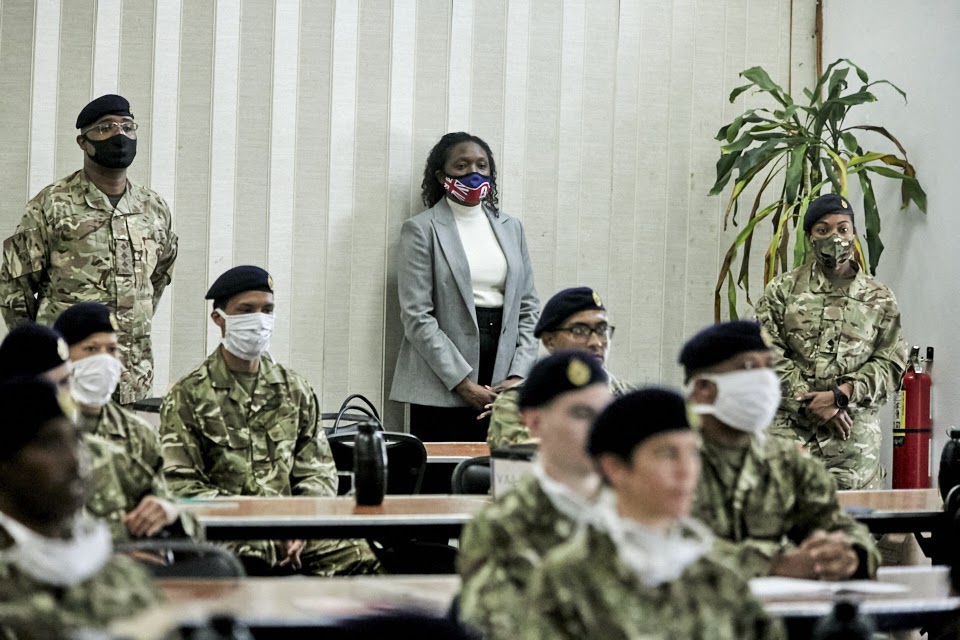 The Governor Visits Warwick Camp