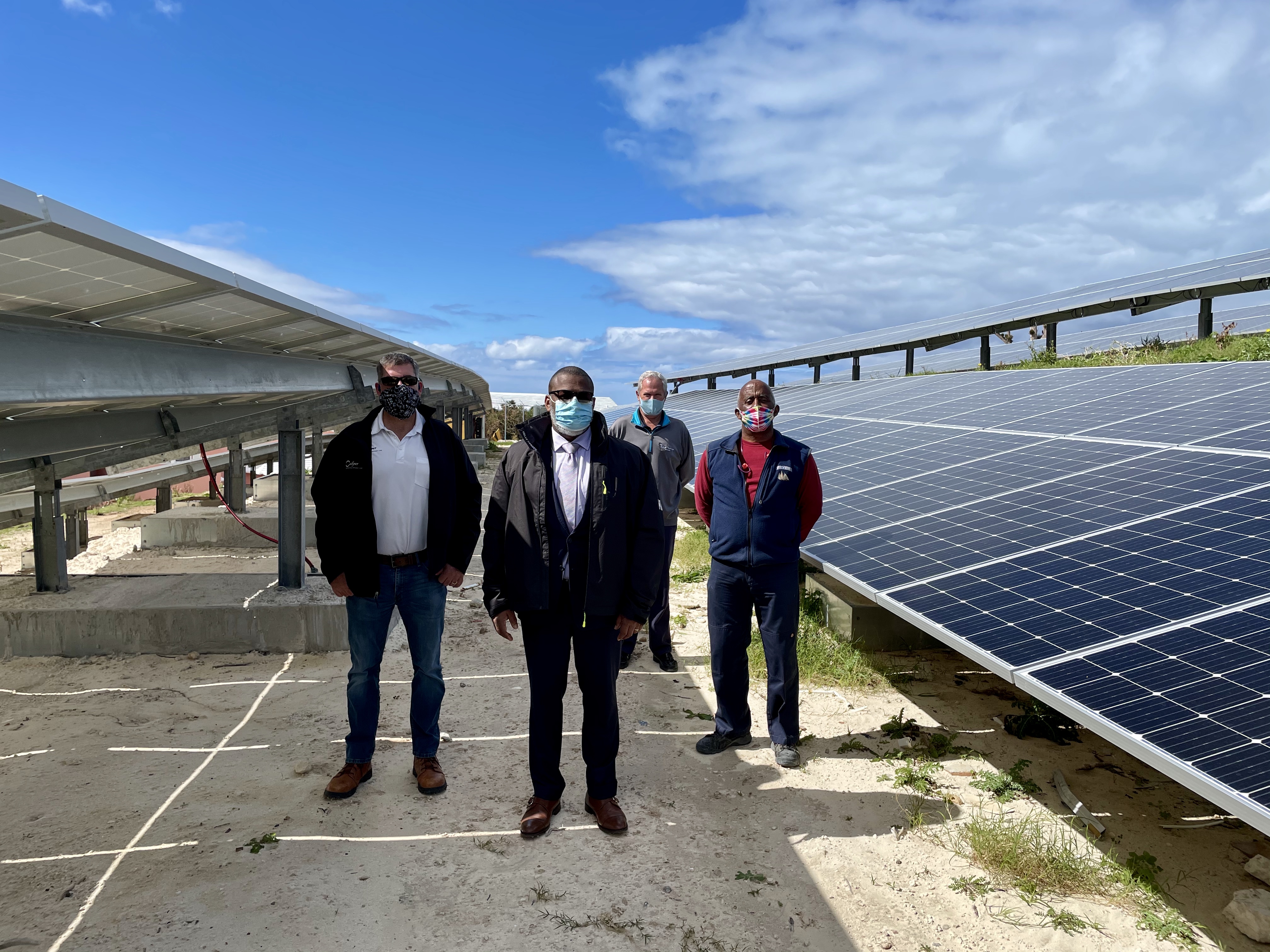 Deputy Premier Roban Visits Solar Panel Installation