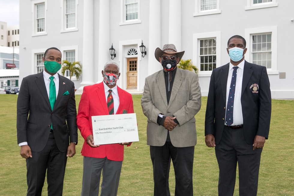 Grants presented to local community clubs and organisations