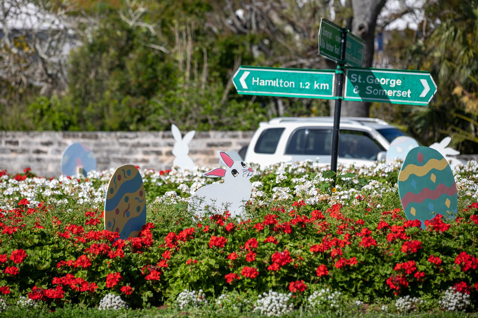 Easter Roundabout Displays Begin