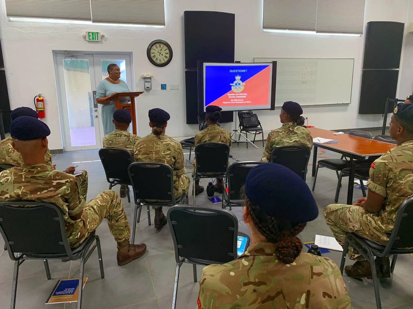 Minister of National Security Visits Royal Bermuda Regiment