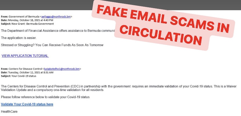 Public Cautioned About Fake Email Scams in Circulation