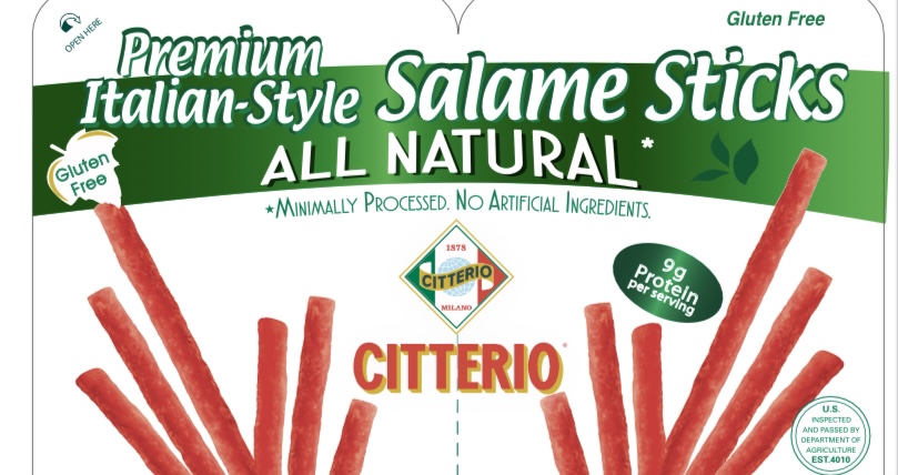 Citterio Salame Sticks Health Alert