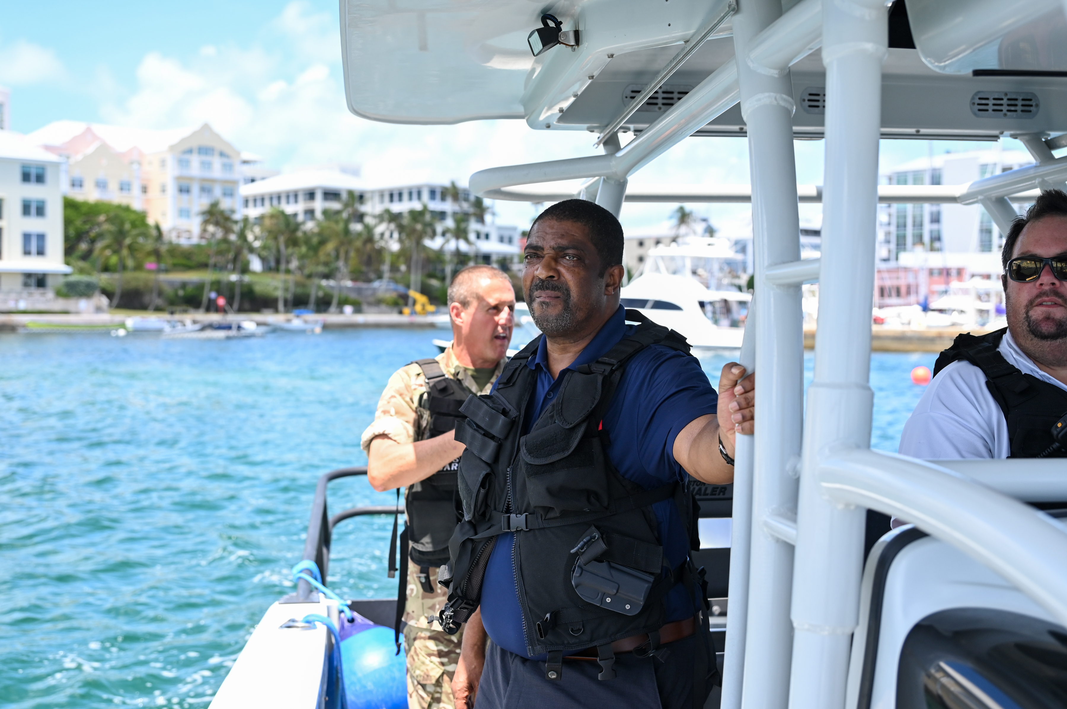 Minister Weeks visits Coast Guard ahead of Cup Match holiday weekend