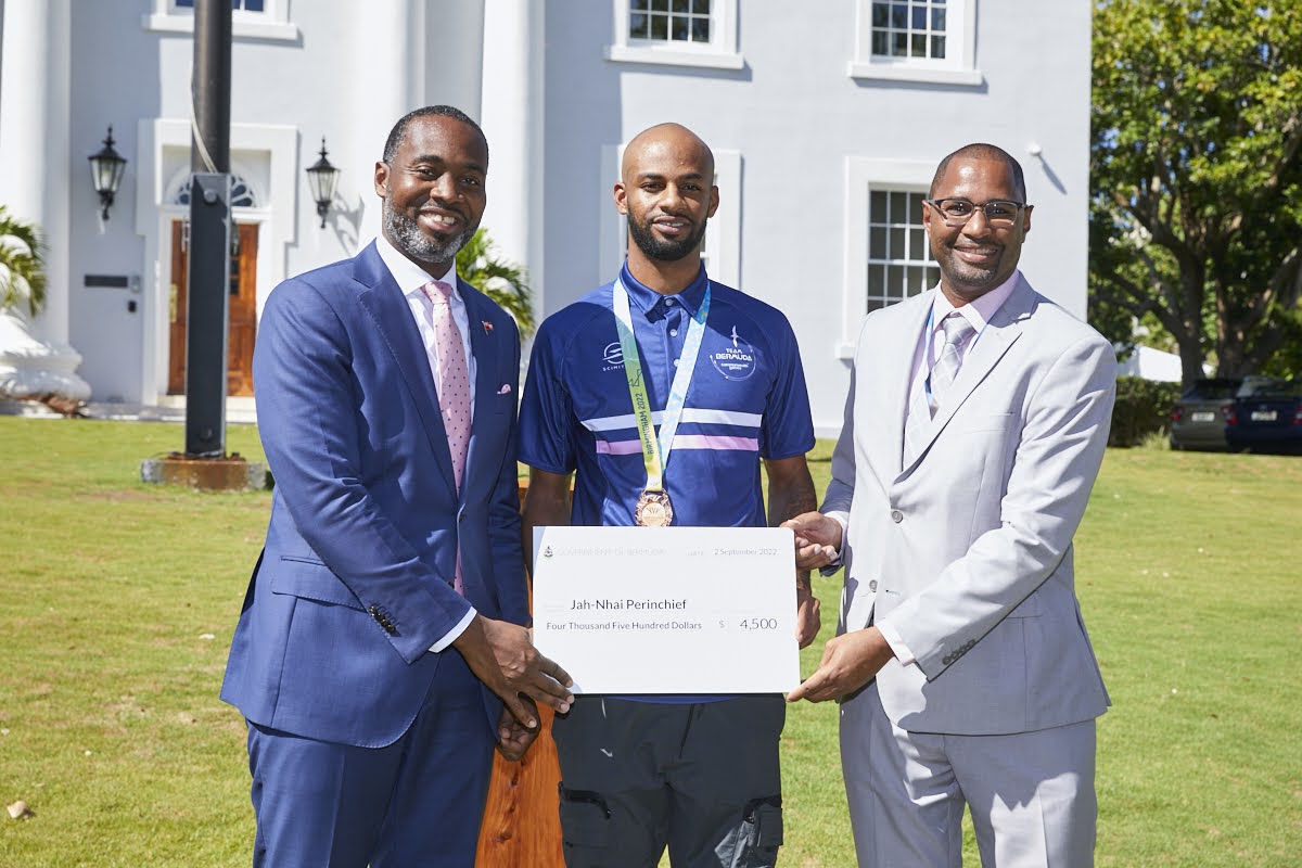 Presentation of Financial Award to Jah-Nhai Perinchief - Minister of Youth, Culture and Sports Remarks