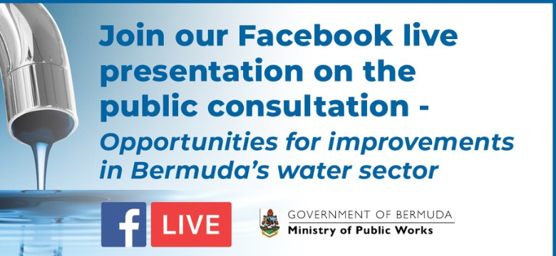 Public reminder – Watch this evening’s Facebook live presentation on water sector consultation