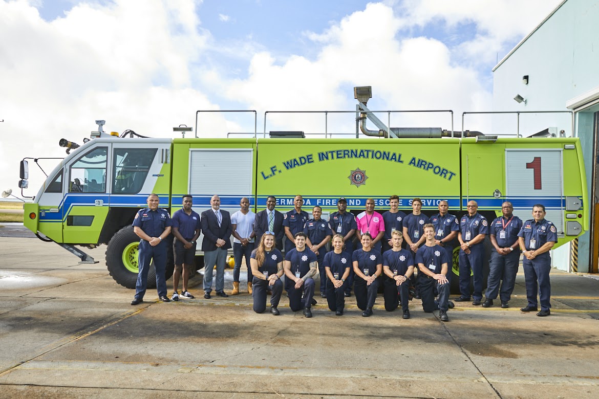 Minister Weeks visits Airport Firefighters