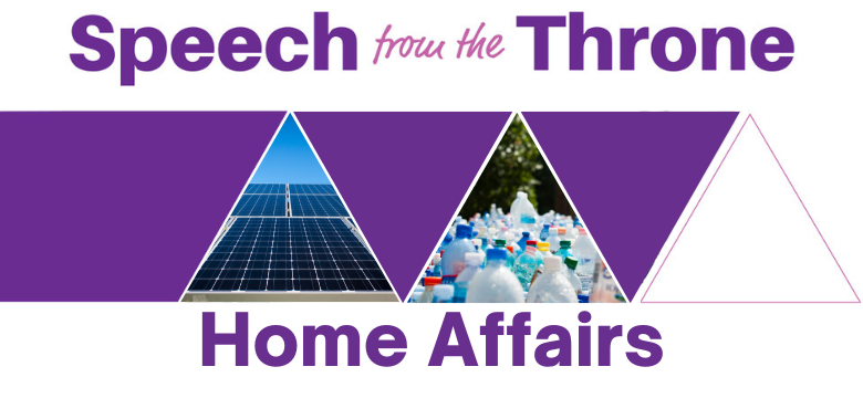 Ministry of Home Affairs Throne Speech 2022 Initiatives