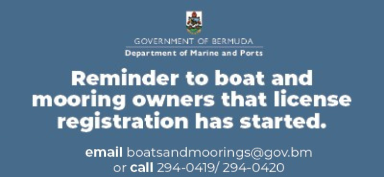 Reminder -- Boat and Mooring Owners to Renew Licenses by 31 May 2023