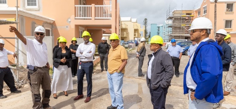 Cabinet Committee Visits Bermudiana Beach Resort To See Progress of Final Construction Works