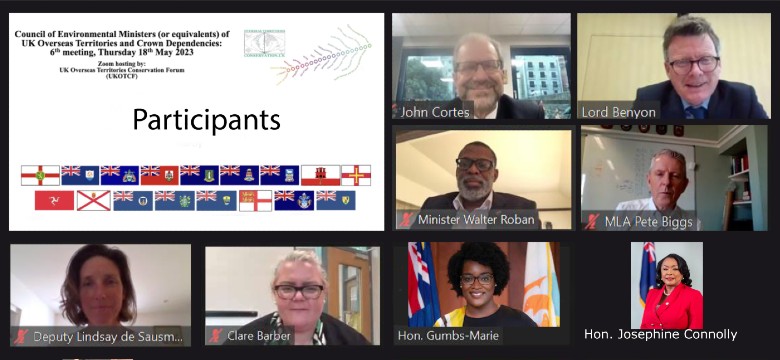 Minister of Home Affairs Participates in UKOT/CD Environment Ministers’ Council