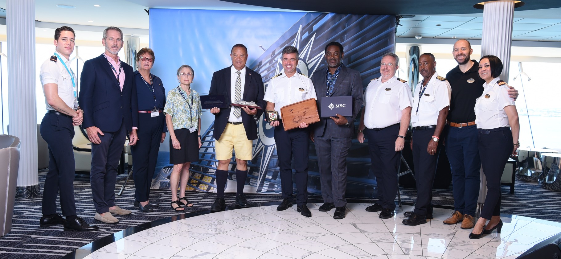 The Largest Cruise Ship Docked at Heritage Wharf