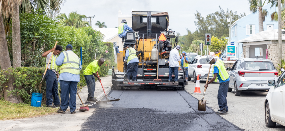 Ministry of Public Works Commences Paving at Collector's Hill