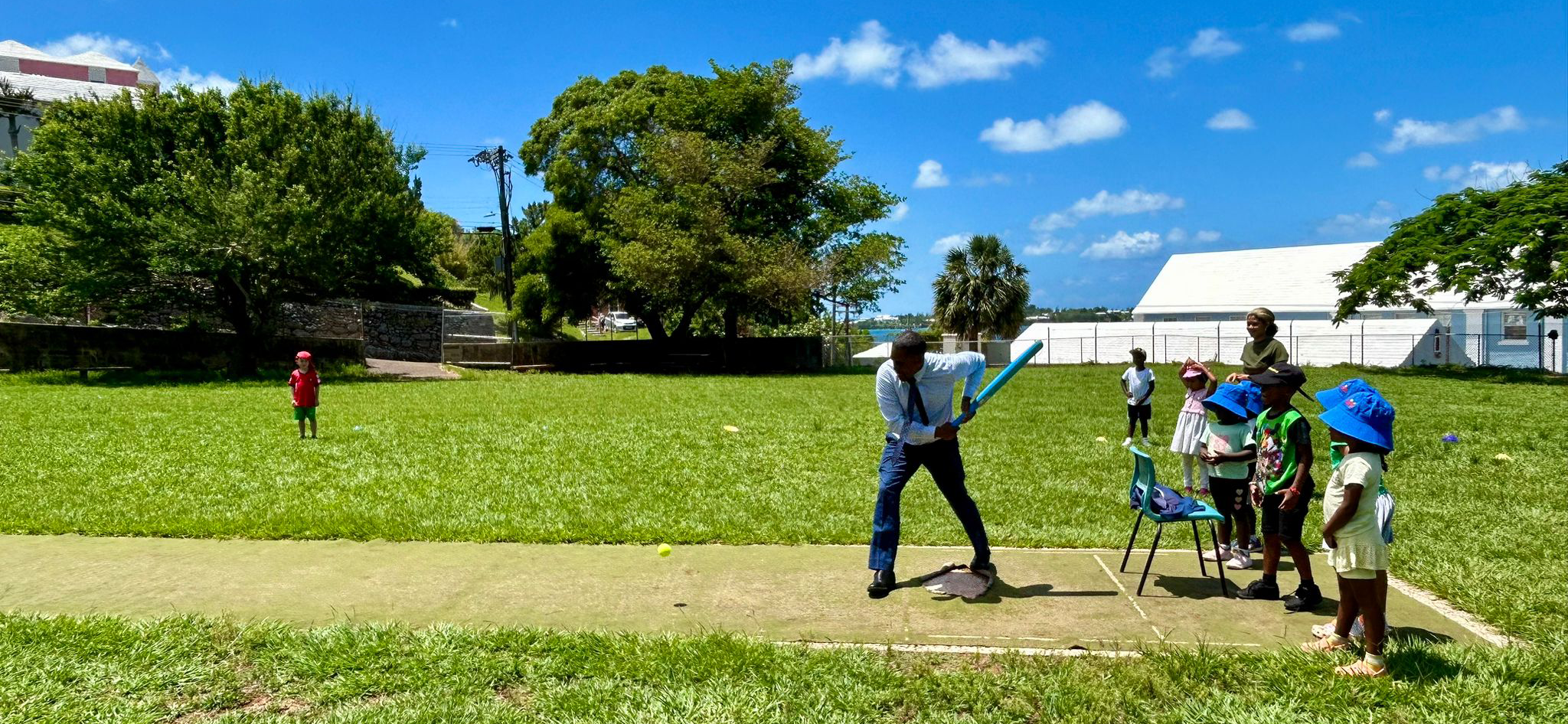 Minister Darrell Kicks Off Island-Wide Summer Day Camp Visits