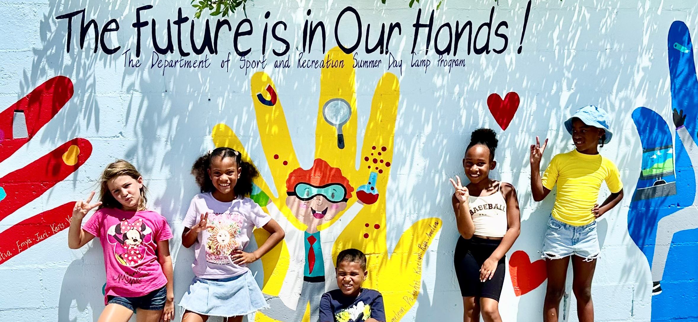 The unveiling of ‘The Future Is In Our Hands’ Summer Day Camp mural