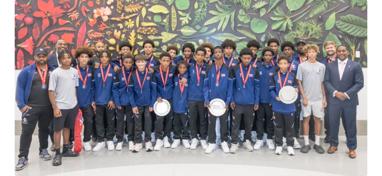 Bermuda’s Under-14 Boys National Team Returns Home to a Hero’s Welcome